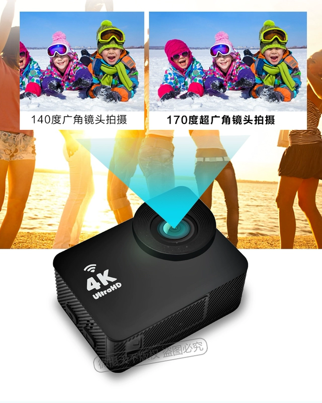 Cv X5 HD dưới nước camera mini camera thể thao du lịch lặn 4K camera gắn máy camera không thấm nước - Máy quay video kỹ thuật số