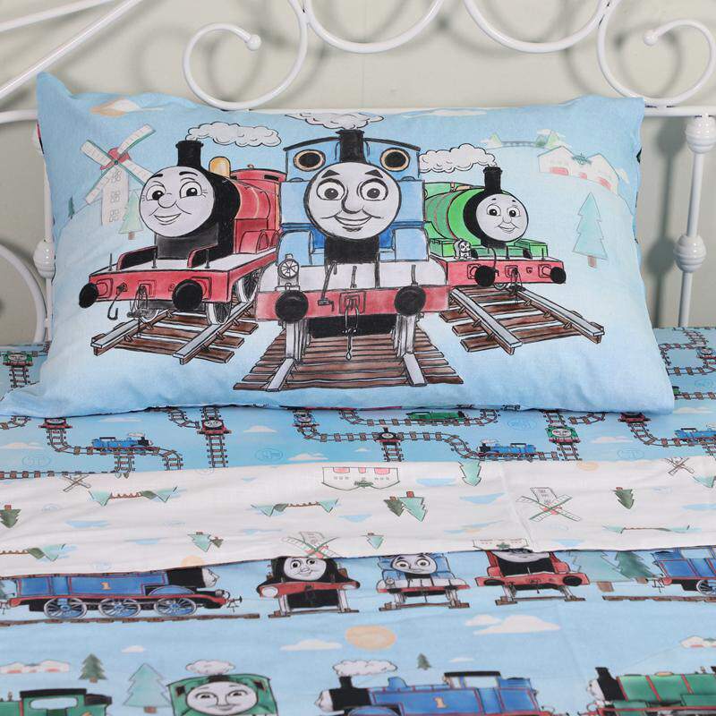 Children's Day gift Thomas Little Train bed Single bed Li Quilt set Cotton can be customized