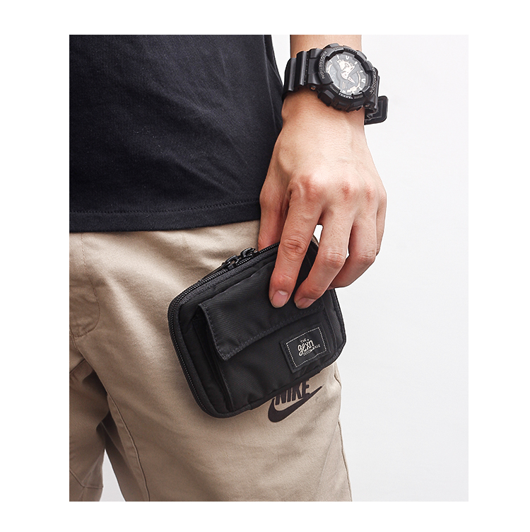 Tide thương hiệu vào linh hồn WALLET tay dây kéo ngắn ví tiền xu nam túi thẻ túi mini hand bag 939 - Ví tiền ví cầm tay nam
