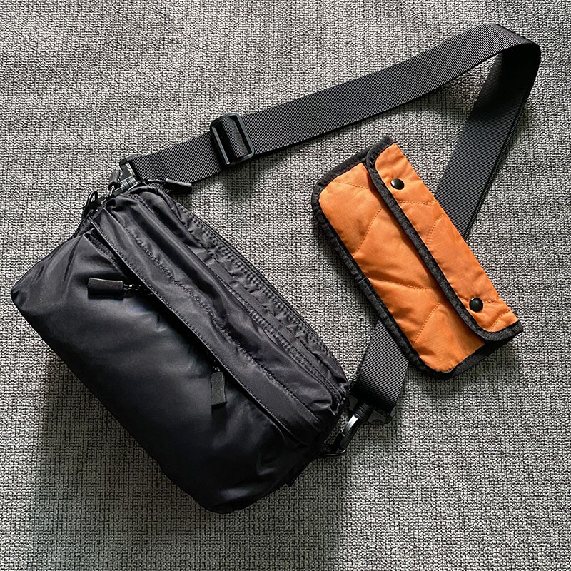 2021SS Coolmax Waterproof Nylon Purse Port Wind Casual Men's Bag Casual Commuter Function Single Shoulder Diagonal Satchel Bag