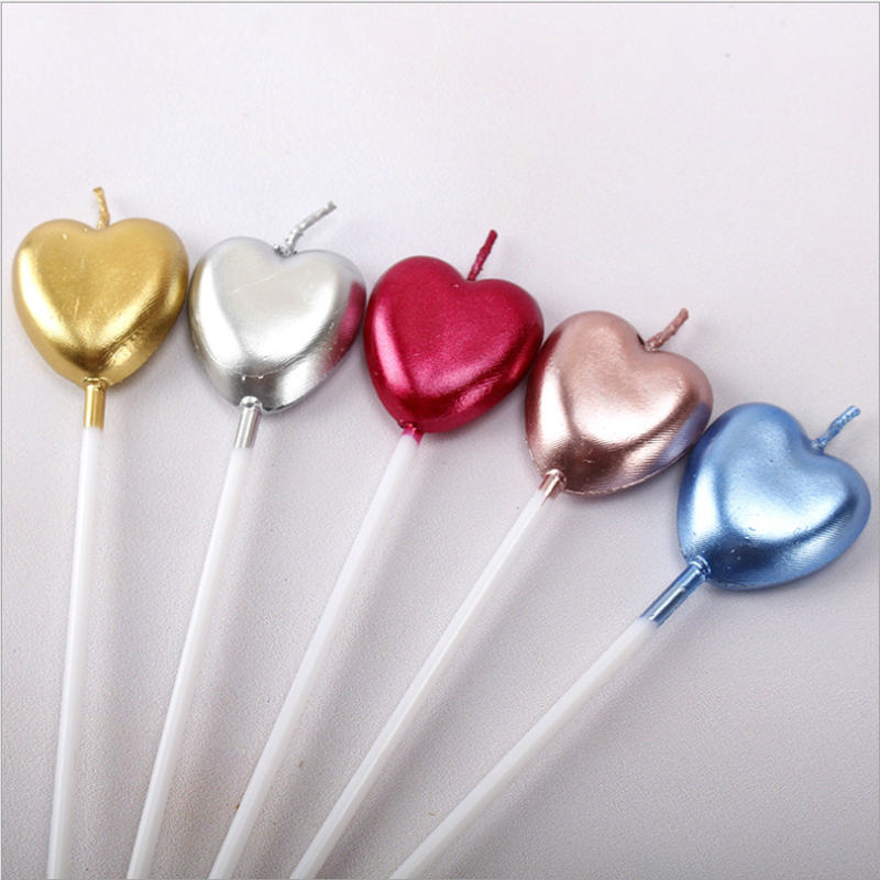 Birthday love candle cake decoration plug card decoration flag decoration craft modeling baby children creative candle