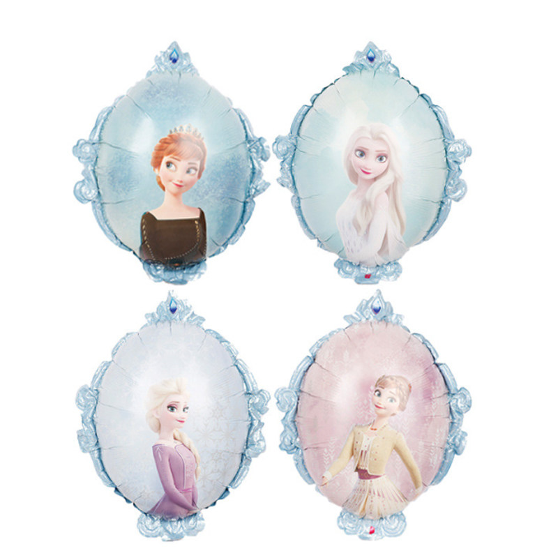 Qixi Children's Day Snow Frozen Alias Cartoon Aluminum Film Birthday Party Balloon Decor Set Set