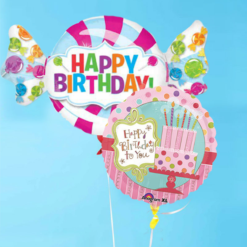 Haspie anagram aluminum film candy Children's birthday decoration 100 days full moon wine decoration balloons