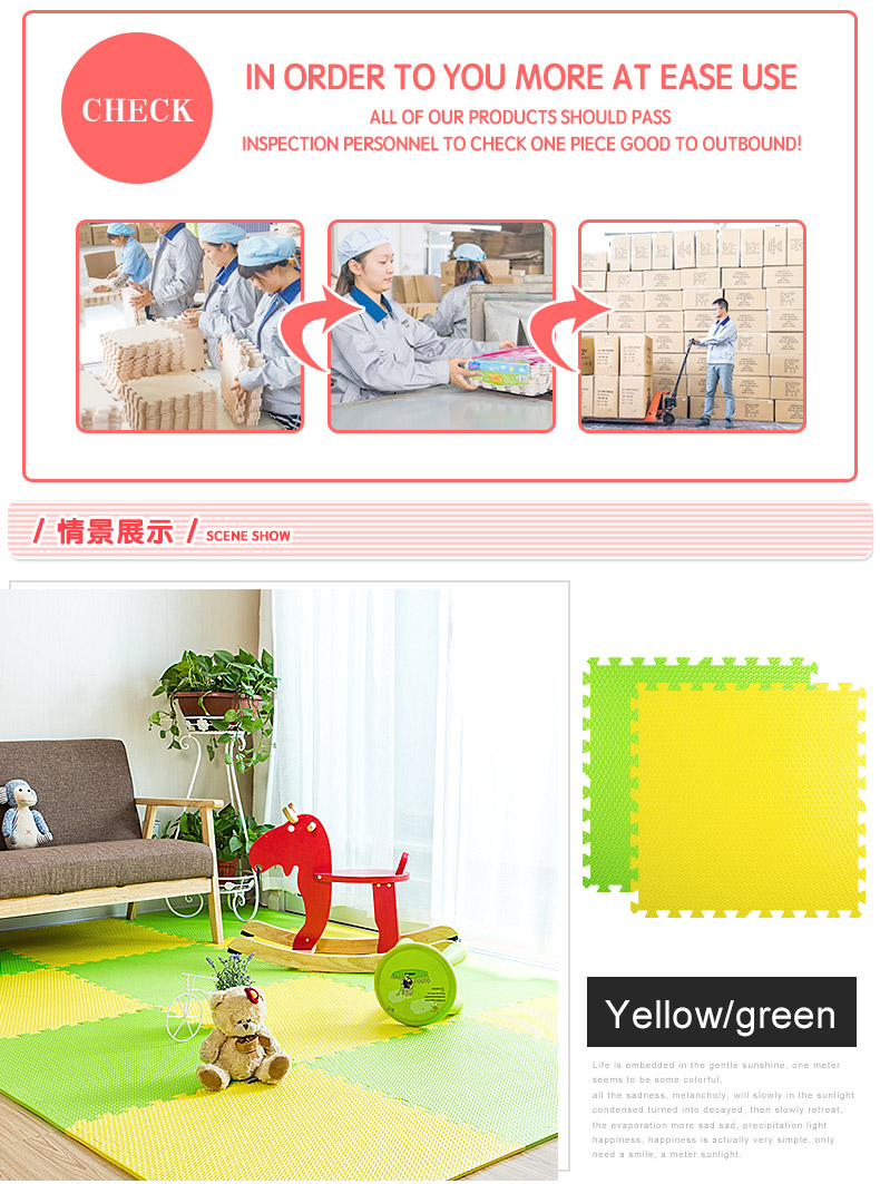 Mingde nước chấm mẫu trẻ em bò mat dày khâu sàn bọt phòng khách trò chơi leo lên thảm dày chống vỡ pad chống vỡ - Thảm sàn thảm gấp cho bé