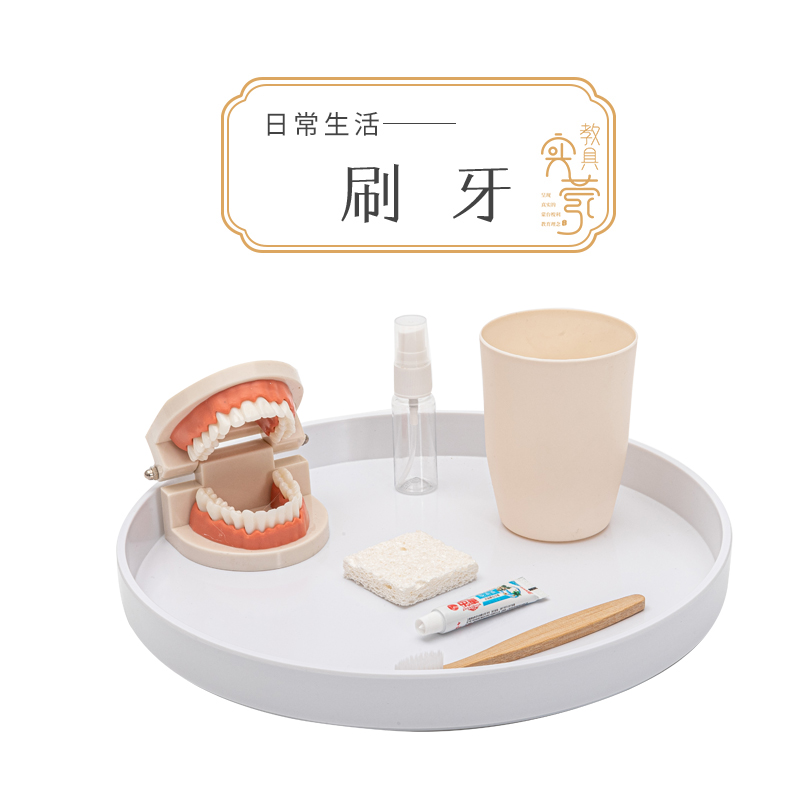 Children toothbrushing training Toys babies Learn toothbrushing teeth models Montets Early teaching aids emulating false teeth molds