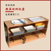 Montessori tray Kindergarten classroom teaching aids Large toy storage plate rectangular a variety of material specifications