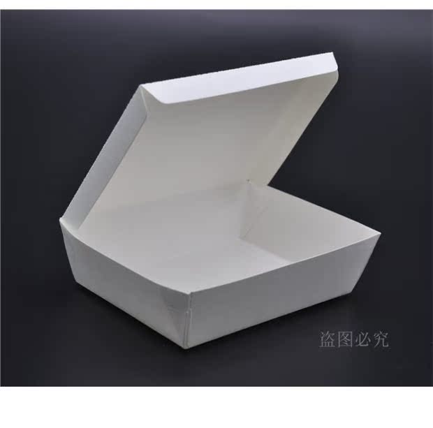 Thùng giấy hình chữ nhật dùng một lần giấy trắng đóng gói hộp thức ăn nhanh hộp cơm trưa 105 # nhỏ takeaway thùng carton dày - Hộp cơm điện sưởi ấm cà mèn giữ nhiệt lock&lock