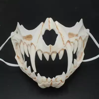 Halloween new product Japanese warehouse don't feel like two-dimensional dress COS Dragon God Tiger Yasha resin mask