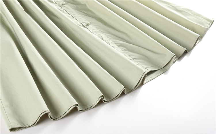 VK旗艦店 韓系氣質收腰一字領露肩口袋襯衫長袖洋裝