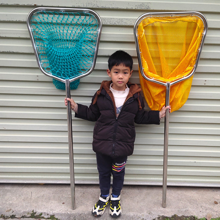 Bold big fish fishing stainless steel copy net inner ring net pocket breeding seafood restaurant fishing fish copy net head copy