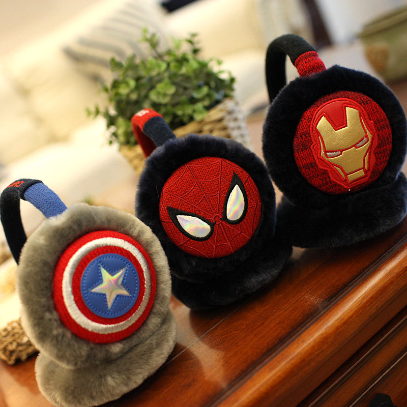 Warm-up love boy ears cover autumn and winter thermal ear cover children's ear cover cartoon plush suede CUHK children's ear warmer