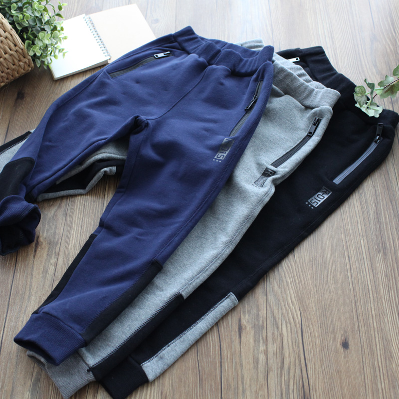 (Clear Barn) Autumn Winter Sports Pants Boy Long Pants Single Face Arrest Suede Children Suit Casual Pants Soft Warm Pants