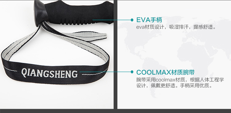 Mạnh mẽ trekking năm phần cực trekking cực nhẹ nạng mía gậy chỉ 28CM - Gậy / gậy 	cây chống gậy cho người già	