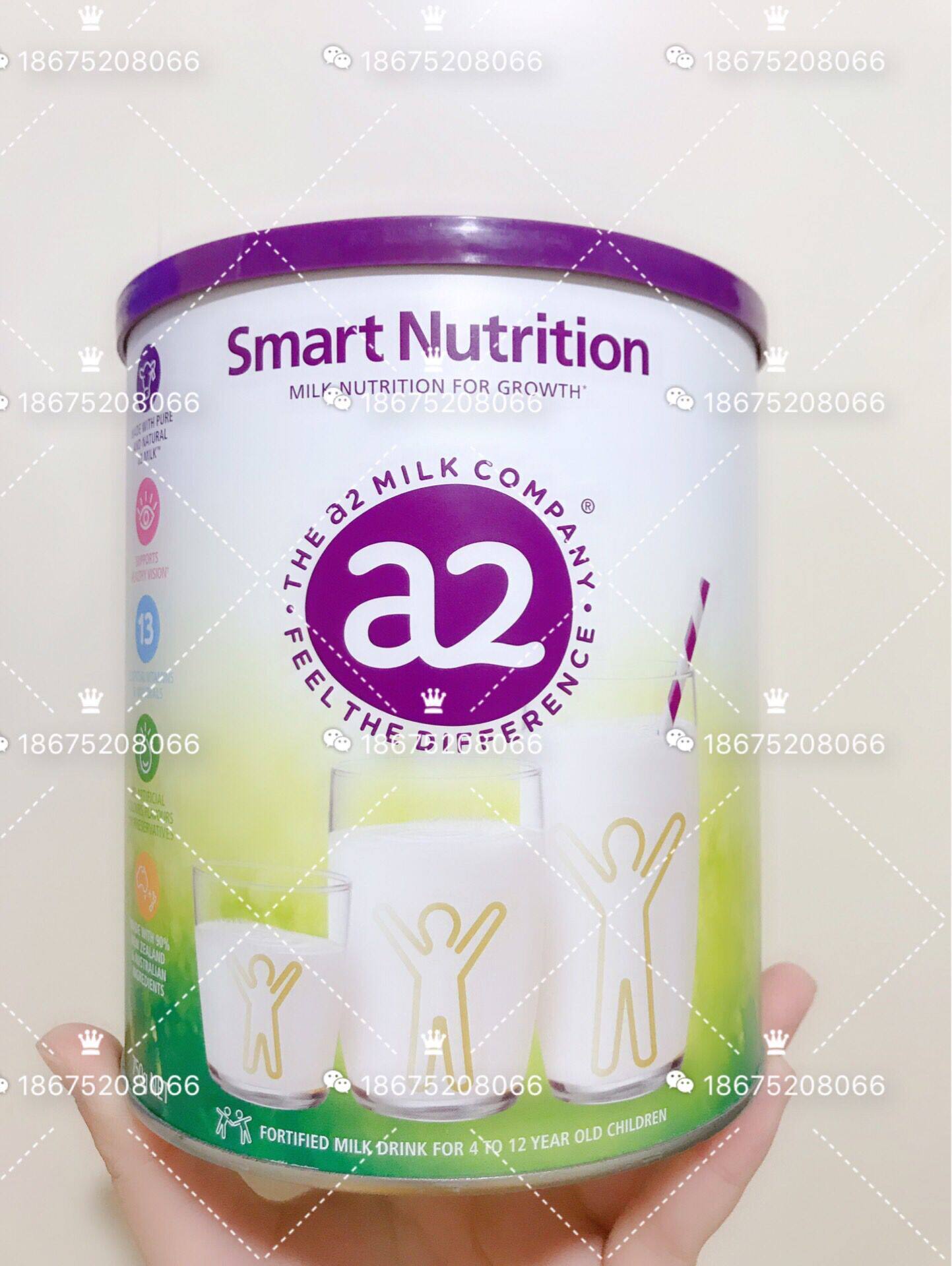 Australia a2 children's growth nutrition milk powder 4-12 years old containing multivitamins original imported milk powder 750g spot