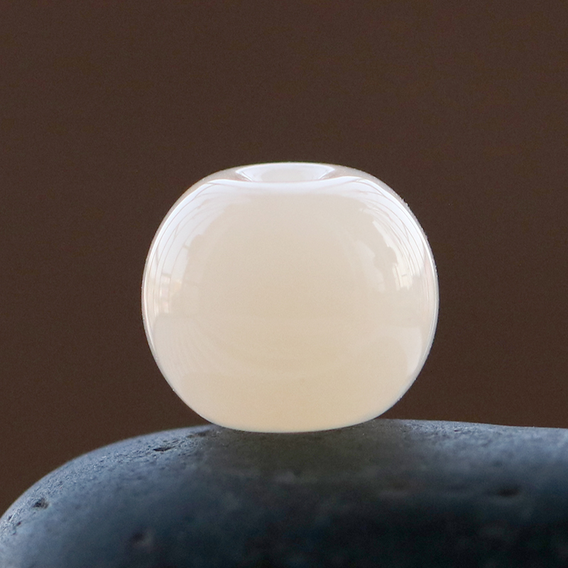 Lotus Root Powder and Tian jade beads Beads Single Beads Road Pass Pendant Jade Beads Single Hand Strings of Replenishment Beads