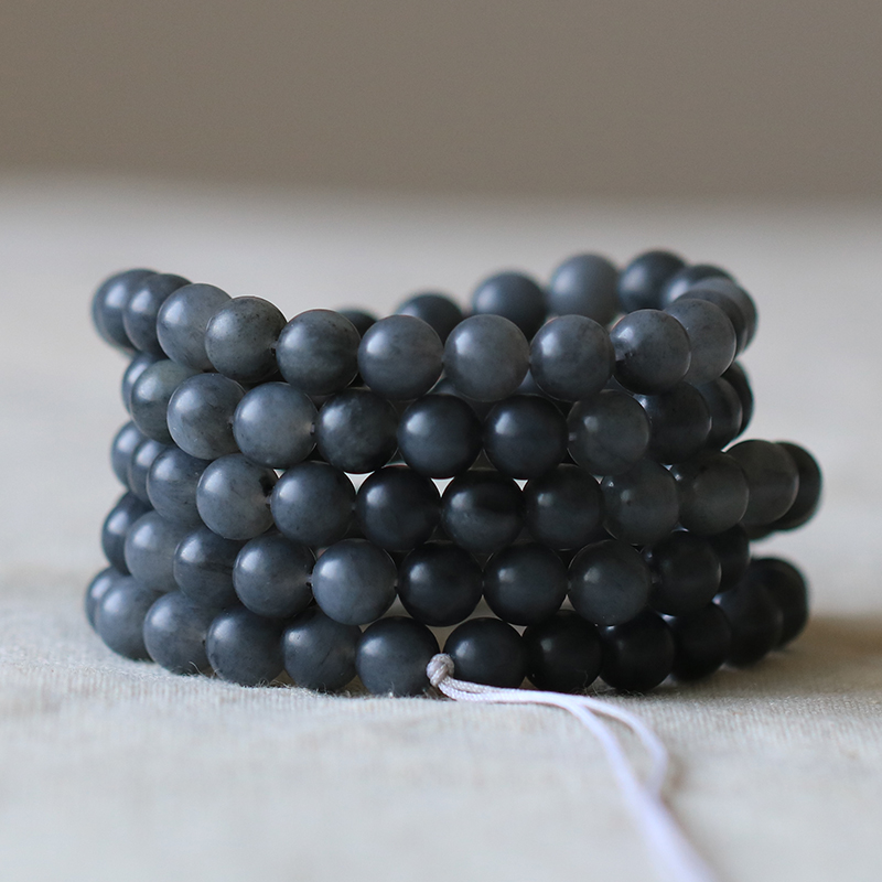 Natural Xinjiang and Tian Yuseed stock turquois handmade 108 multi-circle hand-string hair dressing chain 8 mm Buddha pearl prayer beads