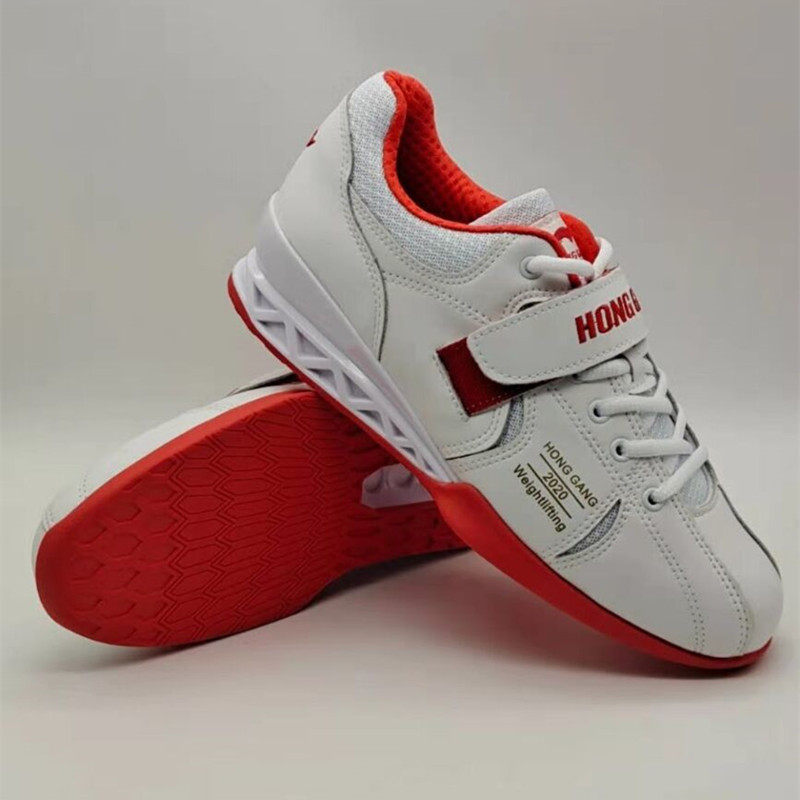 Weightlifting Shoes Deep Squatting Shoes Hard Pull Shoes Negative Weight Shoes Training Shoes Genuine Leather stable Anti-slip breathable male and female