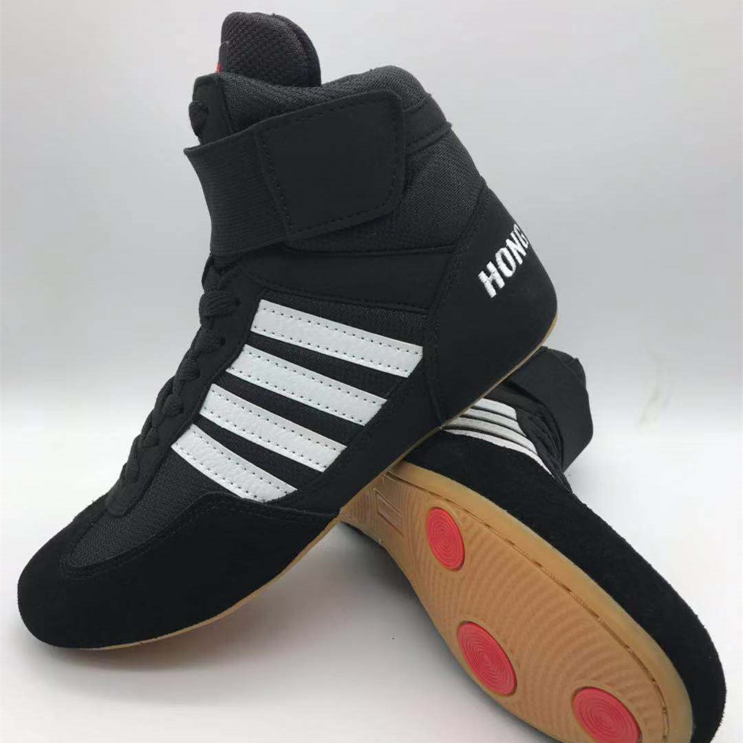 New Wrestling Shoes Sanda Shoes Tapping Fighting Shoes Squat Shoes Hard Pull Gym Competitive Training Shoes Competition Shoes Men