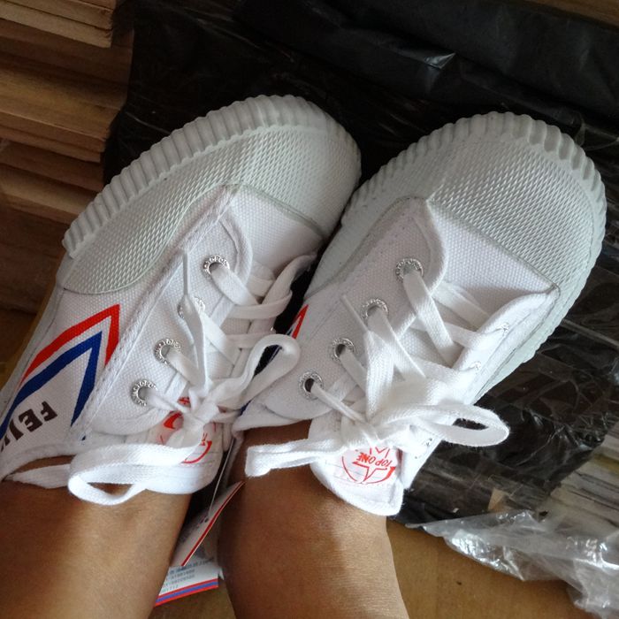 Leaps National Goods Canvas Men And Women Low Help Little White Shoes Students Sports Sports Training Shoes Exam Shoes Non-slip Breathable