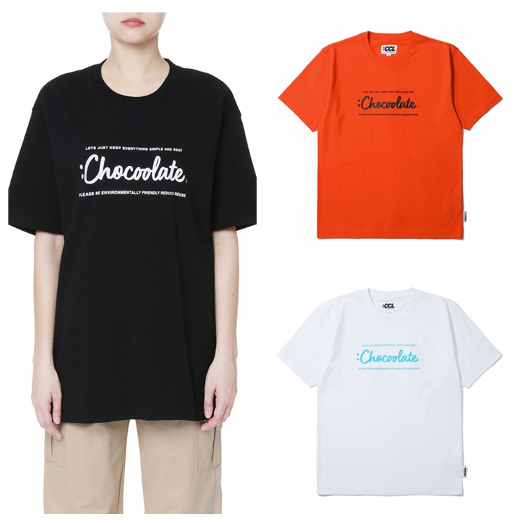 CHOCOOLATE couple's LOGO printed short sleeve T-shirt 21 Spring Summer Lost Sister IT1177XSG