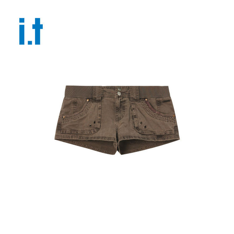 Bdg Trendy Casual Double-Button Waistband Pocket Short Shorts for Women 26 Spring/Summer Small Girl It Genuine National Brand Bdg Trendy Casual Double-Button Waistband Pocket Short Shorts for Women 26 Spring/Summer Small Girl It Genuine National Brand