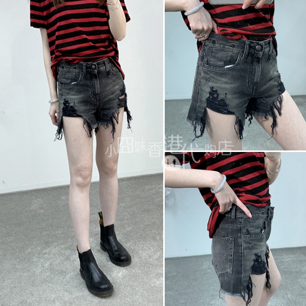 30 special price R13 Classic washed to make old soft hair side wire drawing denim shorts Summer Hong Kong Direct mail SC