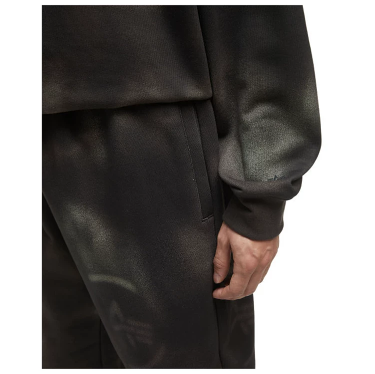 Бесплатная доставка: хлопковые брюки спортивного стиля ALPHA INDUSTRIES с эффектом окрашивания, толстые, для мужчин, осень-зима, неловкая девочка, внутренний покупатель