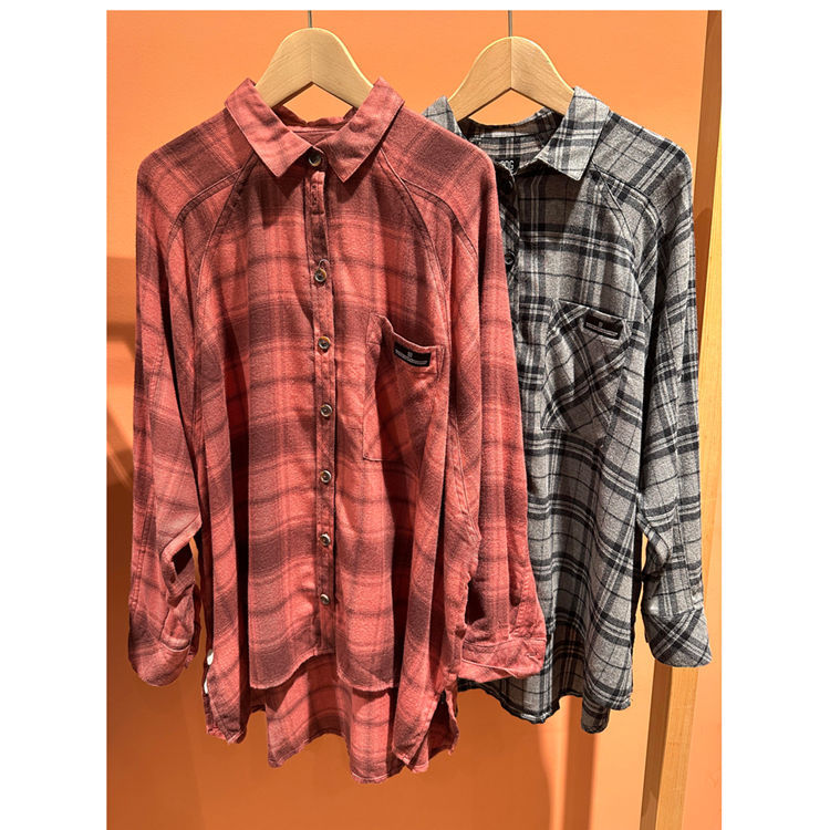 Bdg Straight Button Plaid Raglan Lapel Casual Long-Sleeve Shirt for Women 26 Autumn/Winter Xiaojiongmei It Genuine Product National Distributor Bdg Straight Button Plaid Raglan Lapel Casual Long-Sleeve Shirt for Women 26 Autumn/Winter Xiaojiongmei It Genuine Product National Distributor