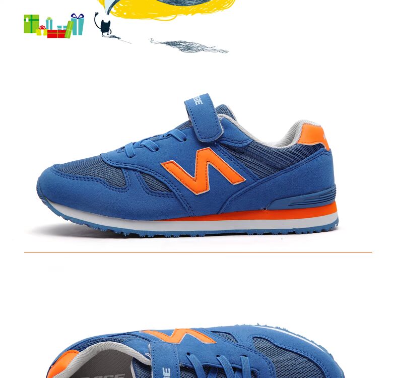 Starling sneakers new shock absorber trẻ em của chung Hàn Quốc phiên bản của cắt thấp hoạt động thanh niên trai giày KCXZ34202 giày biti's trẻ em