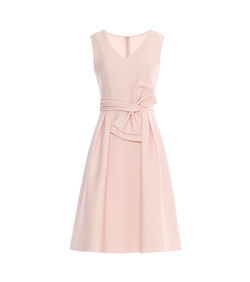 DPLAY Depala 2018 đầu mùa thu Châu Âu và Mỹ sọc trắng xù off-the-vai ngắn tay cao eo slim dress đầm sơ mi that eo