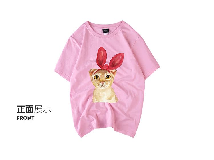 Mùa hè cực rộng kích thước lớn của phụ nữ một nửa tay áo Hàn Quốc ulzzang Dongdaemun Phong cách Harajuku áo thun ngắn tay nữ sinh viên lỏng lẻo áo thun trắng nam