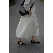 MMCC2023 springtime French minimalist casual wind with a high waist and a slim and half body dress