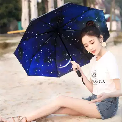 Japanese CK Parasol Female Anti-UV rain dual-purpose vinyl portable folding small sunshade sunscreen umbrella