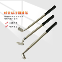 New Golf Gift Pen Club Pen Ball Pen Point Ball Pen Creed Mini Club Iron Rod Pen Wooden Pole Pen Putter Pen 3 Color