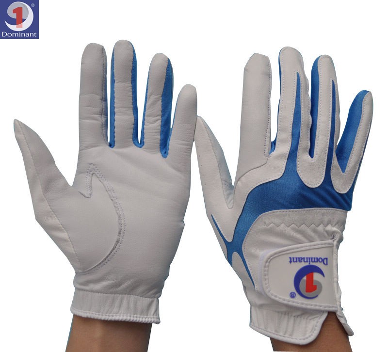 Dominant Demeter Men's Golf Gloves Premium Pearl Grey Sheepskin PU Gloves For Both Hands