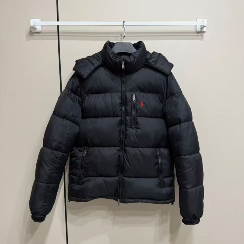 [Special Clearance] 2025 Men's Short down Cotton Jacket with Embroidery, Thickened Puffer Jacket, Classic Winter Coat