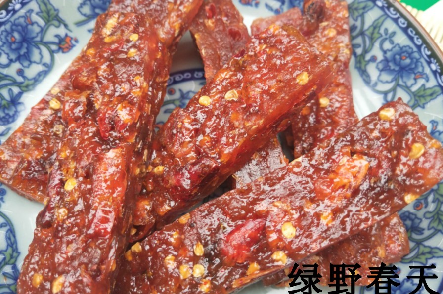Yifu pumpkin dried strips special spicy slightly spicy grapefruit skin Jiangxi Shangrao specialty eggplant strips porridge side dishes dry bag style