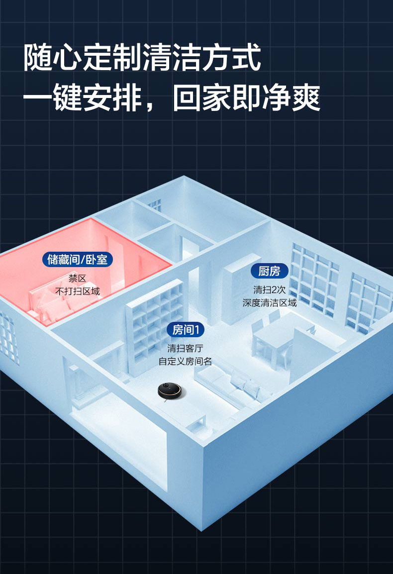 海尔激光导航扫地机器人全家用自动扫拖一体拖地吸尘三合一JX37