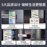 Правительство использует старый модный субсидия Haier 253L Трехнопленная дверь маленький холодильник с двойным уровнем энергии -Эффективная прокатная аренда.