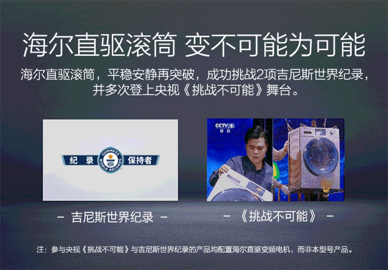 海尔 洗烘一体 直驱变频滚筒洗衣机 10公斤 一级能效 图5