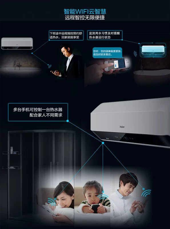 Haier / Haier ES40H-SMART3 (U1) 40 lít nước nóng nhiệt điện năng lượng thông minh gia đình bình nóng lạnh 30l