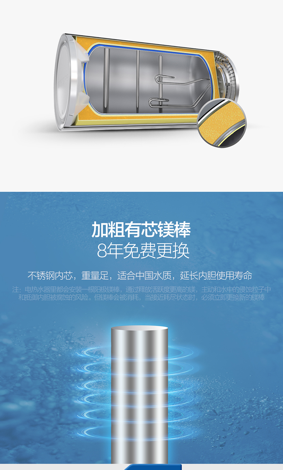 Haier / Haier EC8003-YT1 80 lít tốc độ lưu trữ thực phẩm điện gia dụng chính thức vệ sinh tắm nước nóng bình nóng lạnh picenza