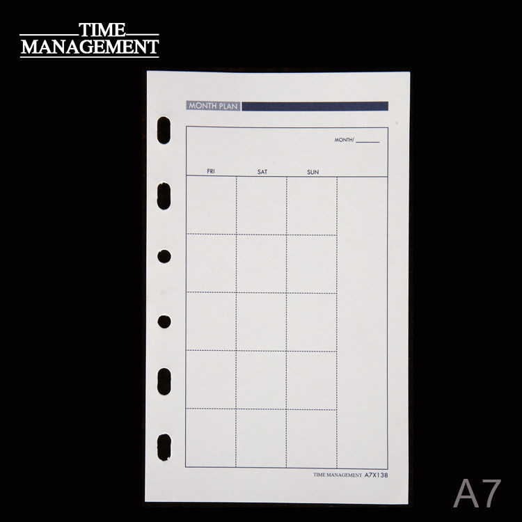 A7 Day - free Month Plan Import Dongwood beige Live Page Core Live Paper Replacement Core Paper