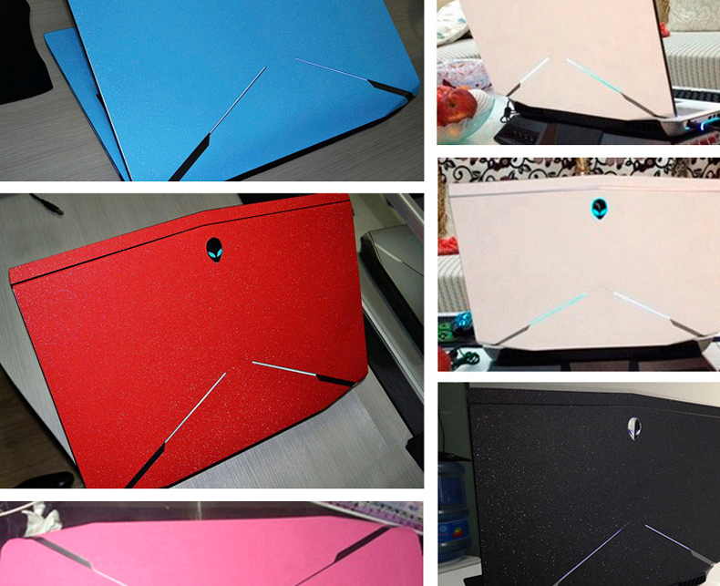 Alien máy tính xách tay lá 17R5 R4 15 R2 R3 M18 13 M14X 17 inch bảo vệ vỏ sticker alienware shell phim phụ kiện máy tính xách tay bộ đầy đủ của dán đầy màu sắc