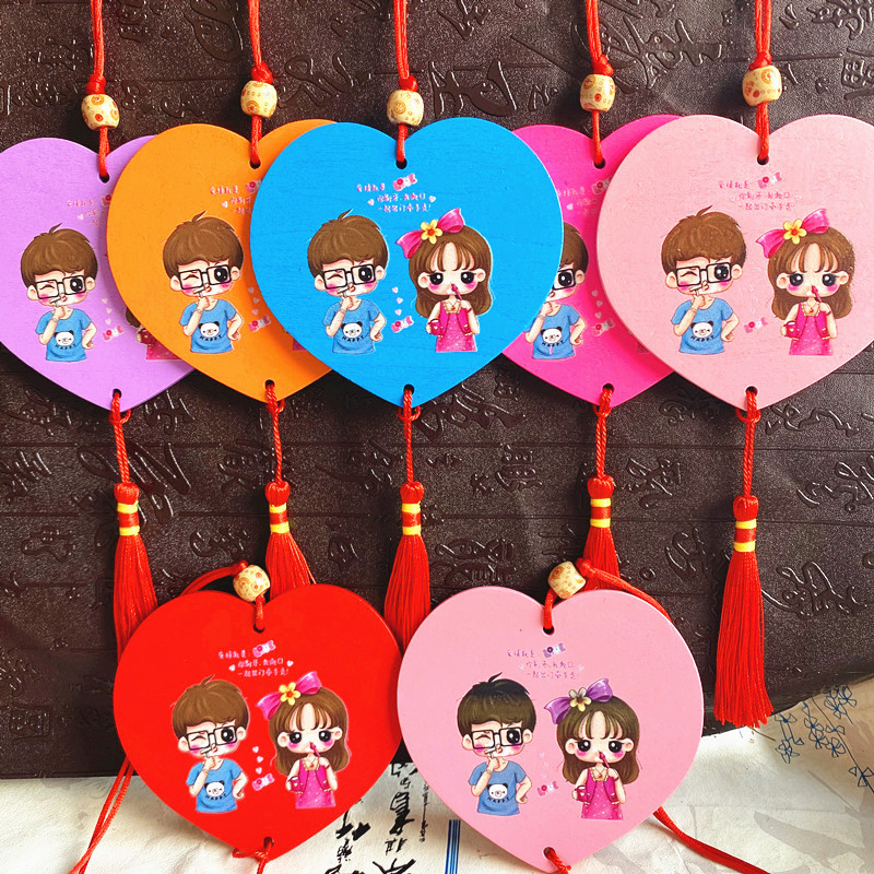 Valentine's Day Love Series Wishing Card Prayer Card Wooden Hanging Card Scenic Area Tourism Supplies Creative Activity Card 3