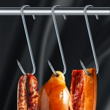 Смелье S -обработанная солнцезащитная крюк с твердым сплошным из нержавеющей стали свиная колбаса жареный утиный крючок мяс