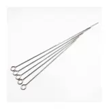 Прямая игла для барбекю из нержавеющей стали 304, игла для свинины для барбекю, игла для шампура толщиной 4 мм, игла для молочного поросенка для барбекю, жареная свинина Макао