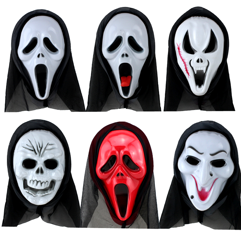 Wan Halloween mask male full face terror child to blame demon ghost face intimidating zombie skull devil dead themed headgear