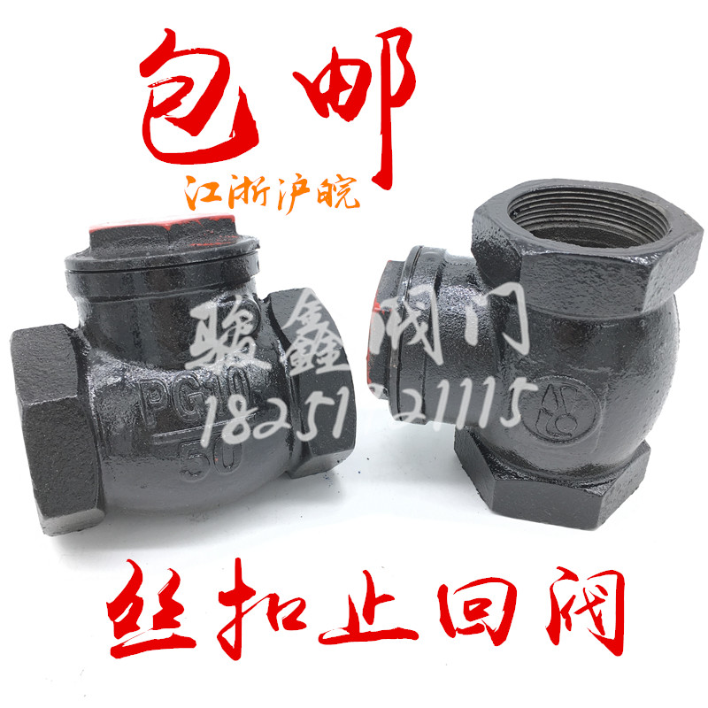 Wire buckle check valve H14T-10 cast iron screw-up check valve wire outlet check valve backstop valve backstop valve