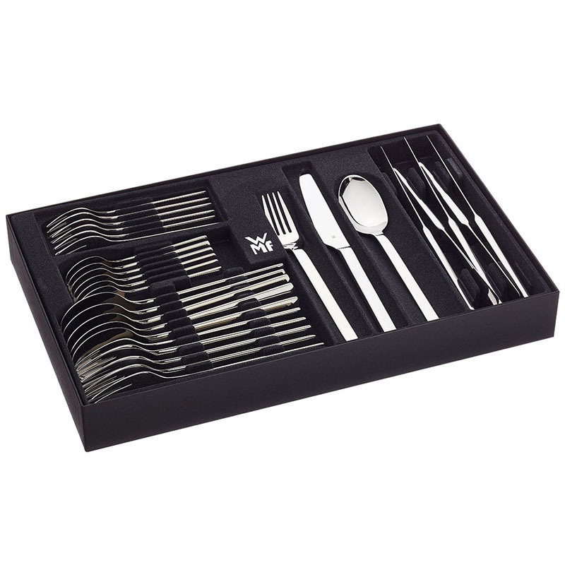 German Wmf Futenbao Stainless Steel Palma Glossy Western-Style Cutlery Set 24/30 Pieces Gift Box